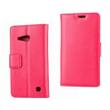 Чехол портмоне подставка с защелкой для Nokia Lumia 730/735 Пурпурный