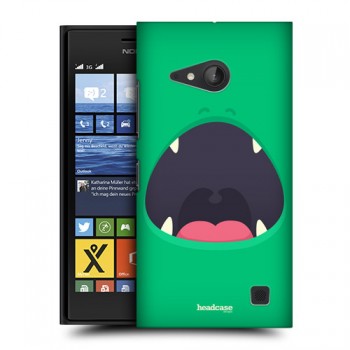 Пластиковый матовый дизайнерский чехол с принтом для Nokia Lumia 730/735 