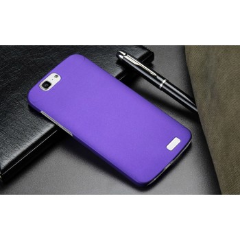 Пластиковый матовый непрозрачный чехол для Huawei Ascend G7 Фиолетовый