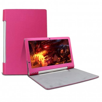 Чехол флип с рамочной защитой текстурный для Lenovo Yoga Tablet 2 Pro 13 Пурпурный