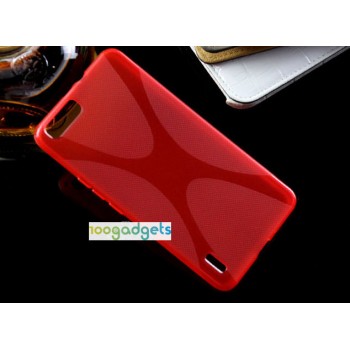 Силиконовый X чехол для Huawei Honor 6 Plus Красный