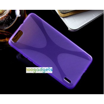 Силиконовый X чехол для Huawei Honor 6 Plus Фиолетовый