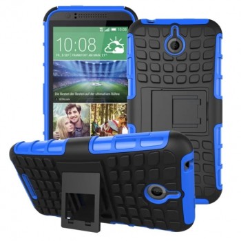 Силиконовый чехол экстрим защита для HTC Desire 510 Синий