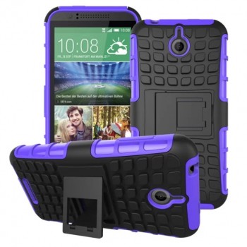 Силиконовый чехол экстрим защита для HTC Desire 510 Фиолетовый