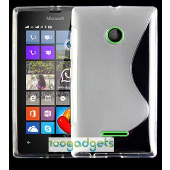 Силиконовый S чехол для Microsoft Lumia 435 Серый