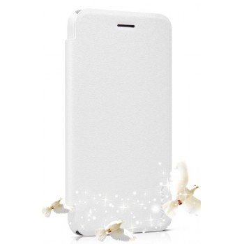 Чехол флип на пластиковой нескользящей основе серия Sparkles для ASUS Padfone S Белый