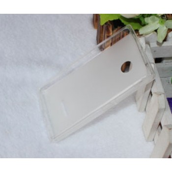 Силиконовый матовый полупрозрачный чехол для Microsoft Lumia 532 Белый