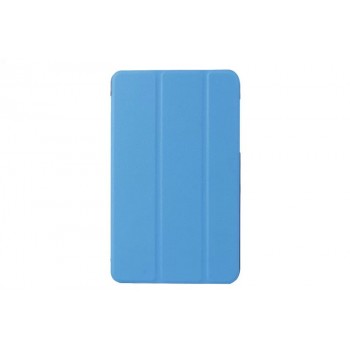 Чехол флип подставка сегментарный на пластиковой основе для Acer Iconia Tab 8W Голубой