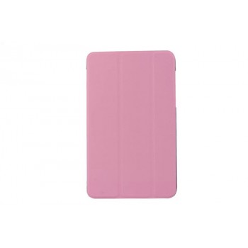 Чехол флип подставка сегментарный на пластиковой основе для Acer Iconia Tab 8W Розовый