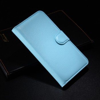 Чехол портмоне подставка с защелкой для Alcatel One Touch Idol 2 Голубой