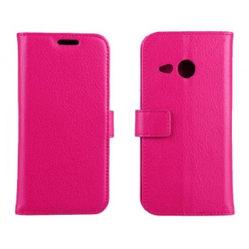 Чехол кошелек с подставкой для HTC One mini 2 Пурпурный