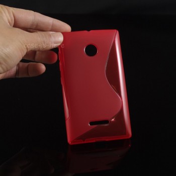 Силиконовый S чехол для Microsoft Lumia 435 Красный