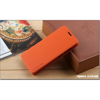 Текстурный чехол флип подставка на присоске для ZTE Nubia Z7 Mini Оранжевый