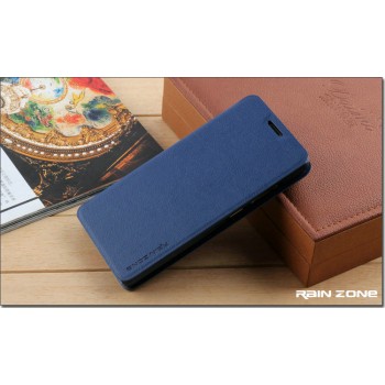 Текстурный чехол флип подставка на присоске для ZTE Nubia Z7 Mini Синий