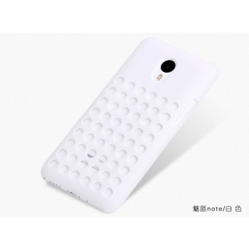 Пластиковый дизайнерский чехол с отверстиями для Meizu M1 Note Белый