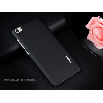 Пластиковый непрозрачный Металлик чехол для Xiaomi Mi Note Черный