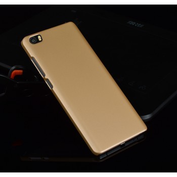 Пластиковый матовый непрозрачный чехол для Xiaomi Mi Note Бежевый