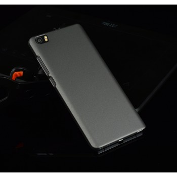 Пластиковый матовый непрозрачный чехол для Xiaomi Mi Note Серый