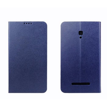 Чехол флип подставка на пластиковой основе с внутренним карманом для Alcatel One Touch Pop S9 Синий