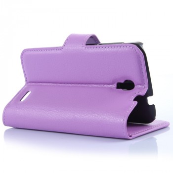 Чехол портмоне подставка с защелкой для Alcatel One Touch Pop 2 (4.5) Фиолетовый