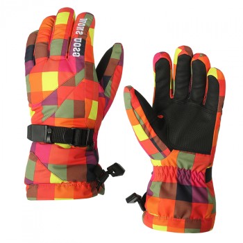 Водонепроницаемые ветрозащитные сенсорные (полноладонные) горнолыжные перчатки с ремешком размер S 