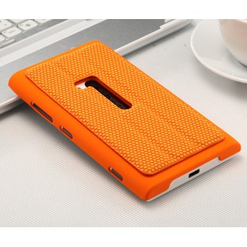 Текстурный чехол подставка для Nokia Lumia 920 Оранжевый