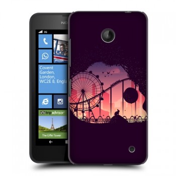 Пластиковый матовый дизайнерский чехол с принтом для Nokia Lumia 630 