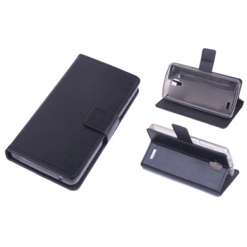 Чехол флип-подставка с отделением для карт для Lenovo A536 Ideaphone Черный
