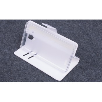 Чехол флип-подставка с отделением для карт для Lenovo A536 Ideaphone Белый