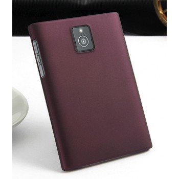 Пластиковый матовый непрозрачный чехол для Blackberry Passport Фиолетовый