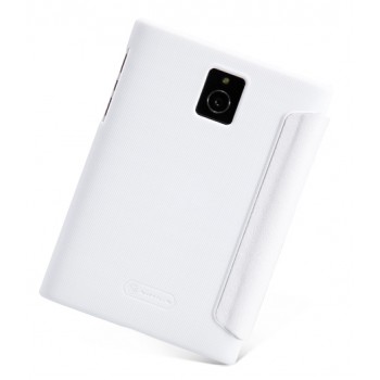 Текстурный чехол флип на пластиковой основе для Blackberry Passport Белый