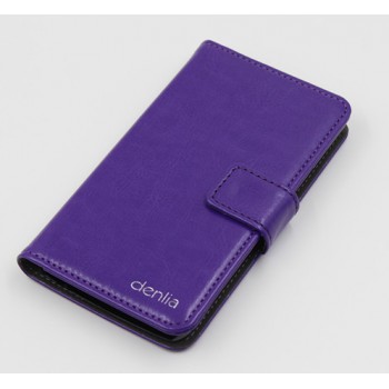 Чехол портмоне подставка с защелкой для LG Joy Фиолетовый