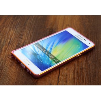 Металлический бампер для Samsung Galaxy A7 Розовый