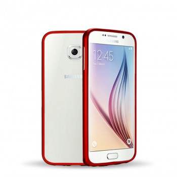Металлический бампер для Samsung Galaxy S6 Красный
