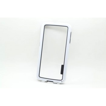 Двухкомпонентный бампер силикон/поликарбонат для Samsung Galaxy S6 (g9200) Белый