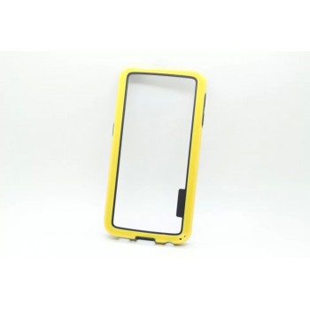Двухкомпонентный бампер силикон/поликарбонат для Samsung Galaxy S6 (g9200) Желтый