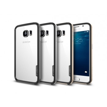 Силиконовый двухкомпонентный антиударный премиум бампер экстрим защита для Samsung Galaxy S6