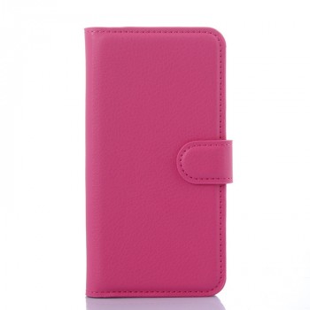 Чехол портмоне подставка на силиконовой основе с отсеком для карт и магнитной застежкой для Samsung Galaxy S6 Пурпурный