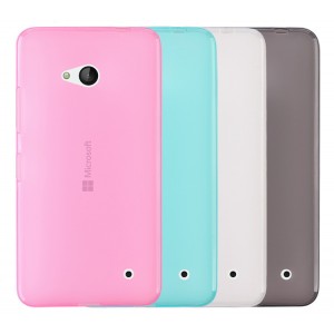 Силиконовый матовый полупрозрачный чехол для Microsoft Lumia 640