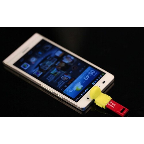 Нанопереходник MicroUSB-USB OTG дизайн Андроид для подключения периферийных USB устройств