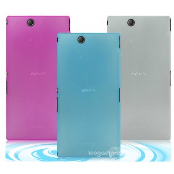 Пластиковый матовый полупрозрачный чехол для Sony Xperia Z Ultra