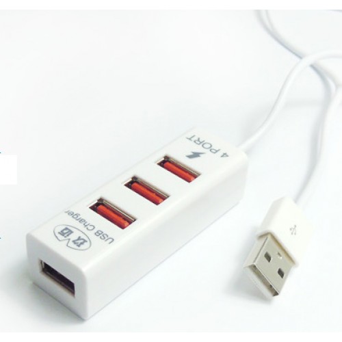 Хаб USB 2.0 OTG для подключения 3-х периферийных USB устройств с портом для зарядки