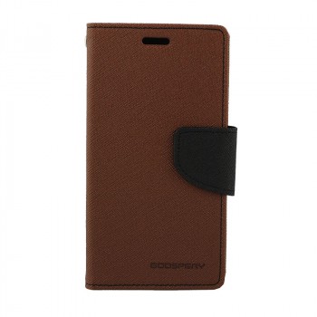 Дизайнерский чехол портмоне подставка с магнитной защелкой на силиконовой основе для Nokia Lumia 630/635 Коричневый