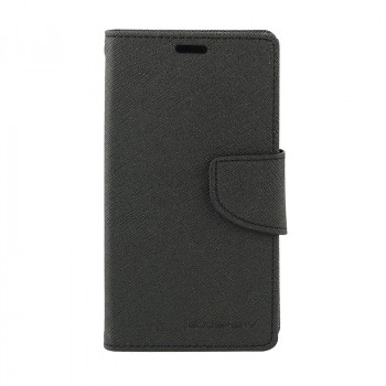 Дизайнерский чехол портмоне подставка с магнитной защелкой на силиконовой основе для Nokia Lumia 630/635 Черный