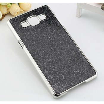 Пластиковый чехол со светоотражающим покрытием повышенной шероховатости для Samsung Galaxy A5 Черный