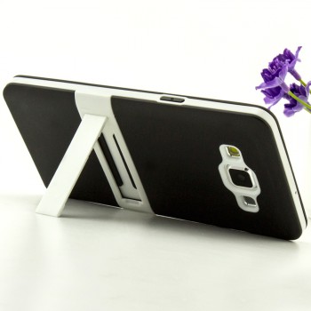 Двухкомпонентный силиконовый чехол с пластиковым каркасом-подставкой для Samsung Galaxy A5