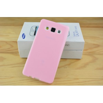 Силиконовый глянцевый непрозрачный чехол для Samsung Galaxy A5 Розовый