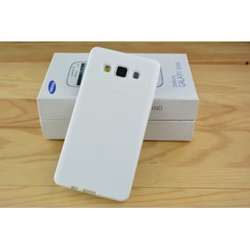 Силиконовый глянцевый непрозрачный чехол для Samsung Galaxy A5 Белый