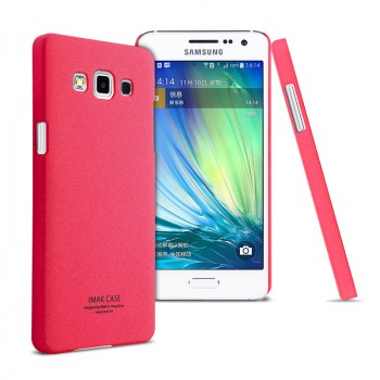 Пластиковый матовый чехол с повышенной шероховатостью для Samsung Galaxy A5 Пурпурный