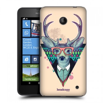 Пластиковый матовый дизайнерский чехол с эксклюзивной серией принтов Smart Nature для Nokia Lumia 630/635 (изготовление на заказ) 